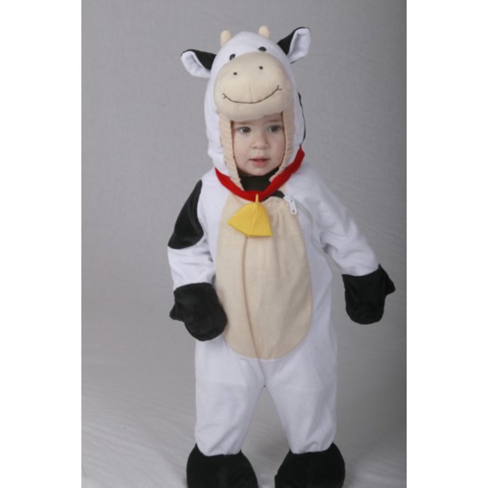 BRAND NEW baby toddler cow calf jumper onesie halloween costume size 6-9M